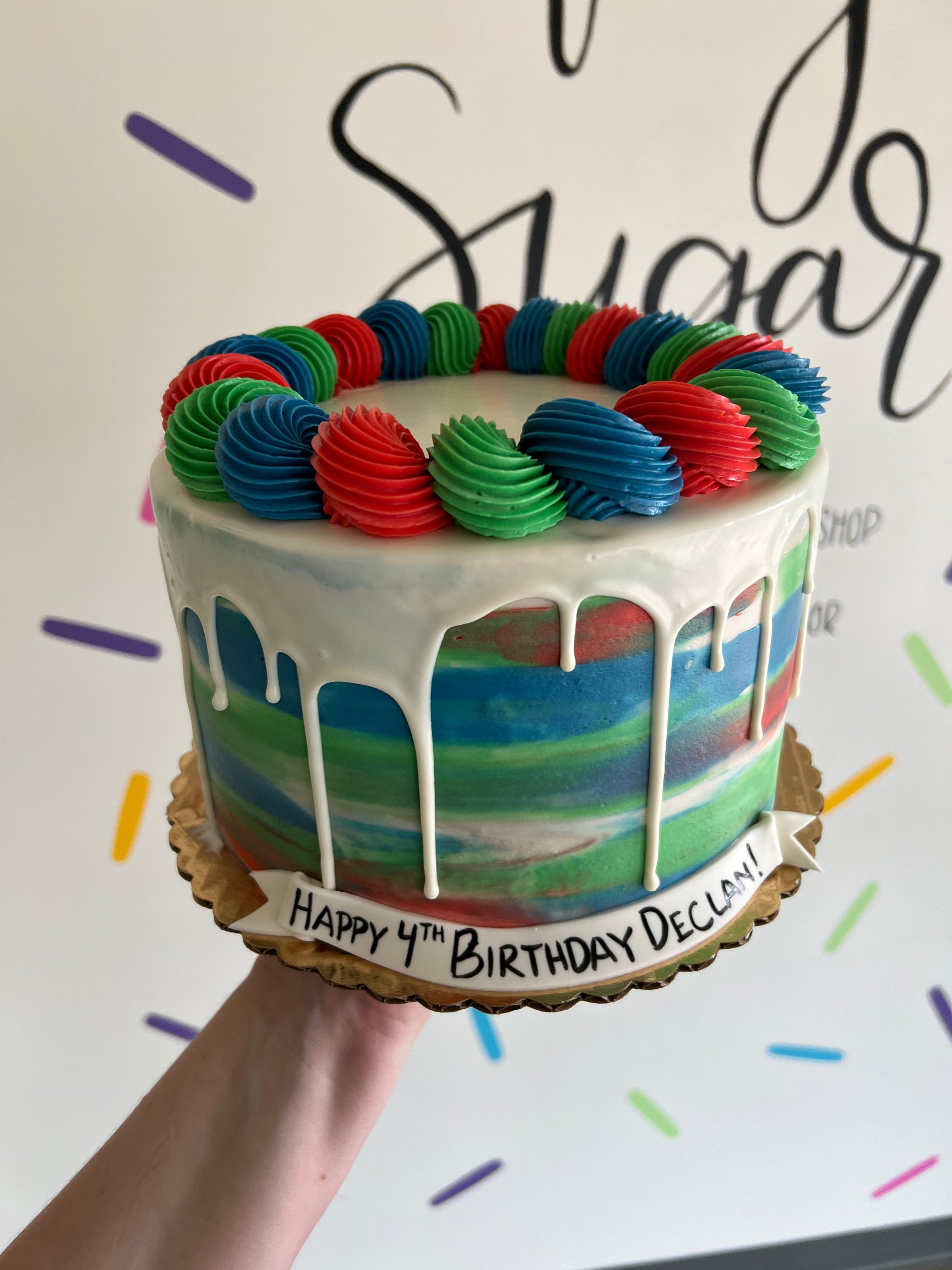 Layered Buttercream Cake Sugar Lab Bake Shop
